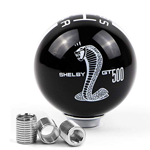Customer Satisfaction Program 19B34 - Gearshift Lever Assembly Reverse Lock-Out - 2018-2019 Ford Mustang GT350 3 Dreamseek for Ford Mustang Car Gear Shift Knob 5 Speed Cobra Logo Manual Handle Ball (Black & White)