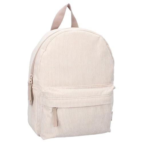Sac à dos en velours côtelé crème fini les sacs lourds et encombrants