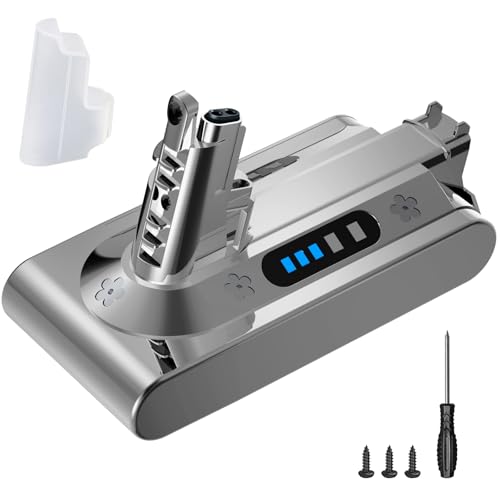 DTK Professional Ersatzakku für Dyson V10 SV12 & SV27 kompatibel mit kabellosen Dyson Staubsaugern der Serien V10 Cyclone Animal Absolute Fluffy Motorhead sowie Allergy (242151 206340)