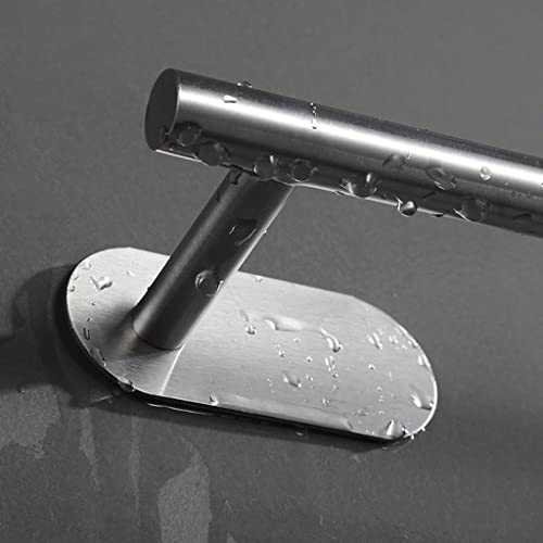 Estante triangular negro de acero inoxidable sin perforación para baño 8