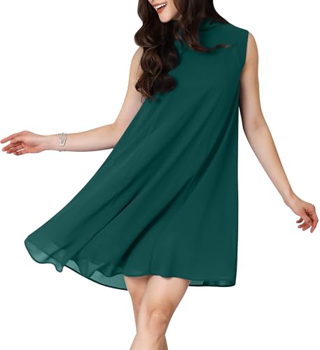Image of KOH KOH Womens Short Sleeveless Halter-Neck Flowy Summer Cute Mini Dress