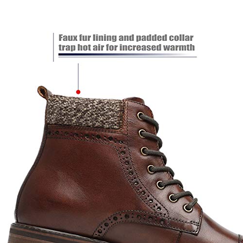 Image of Brown Leather Slip-On Loafers for Men by La Milano