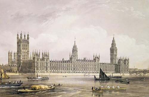 Les nouvelles chambres du Parlement Edmund Walker affiche artistique décoration salon toile 60x90
