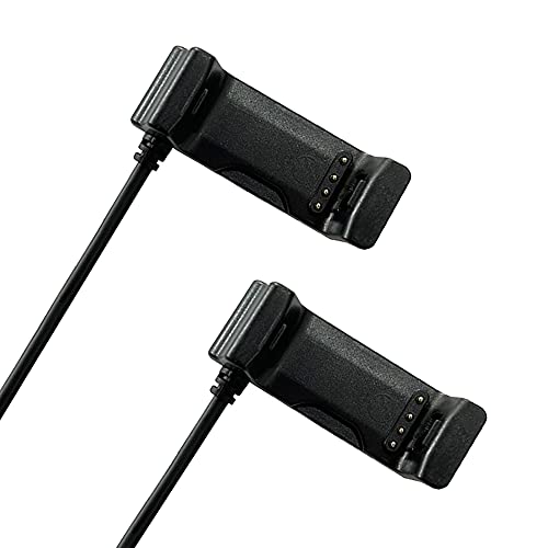 EXMRAT Compatible with Garmin Vivoactive HR Charger, Replacement Charging Cable for Garmin Vivoactive HR GPS Smart Watch (2 Pack)