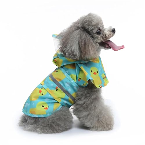 Veste de pluie pour chien M imperméable jaune à capuche - 5