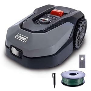 Scheppach RoboCut XXL900 Robotmaaier, tot 900 m², 18 cm maaibreedte, 20-60 mm maaihoogte, regensensor, wifi & BT, app gestuurd, 35% helling, met station, 9 messen, 170 m kabel en 230 haken