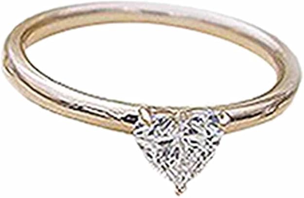 Amazon.co.jp: K18 ハートシェイプ ダイヤモンド リング 0.45～0.48ct