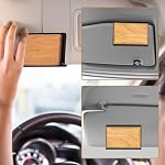 2 Pcs Black Car Air Freshener Visor Clip Compatible with Drift Metal Vehicle Sun Holder Auto Accessories for Cabin Truck SUV (black, 9 * 6cm)