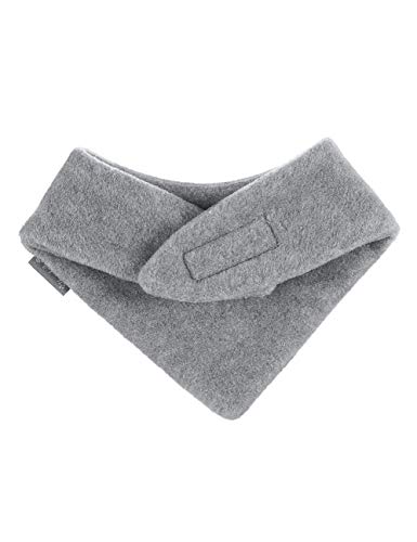 Sterntaler Halstuch aus Microfleece, gefüttert, mit Klettverschluss - Unisex Accessoires für Babys & Kleinkinder - warm, weich und bequem - silber melange, Gr. 2