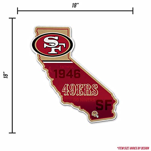 Image of Rico Industries NFL Football State Shape Shape Cut Pennant - Home and Living Room Decor - Soft Felt EZ to Hang