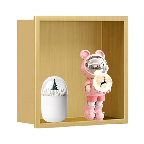 iumLeap Single Layer Shower Niche 12 5 X 12 5 X 4 9 Square Recessed Shower Shelf Built-in
