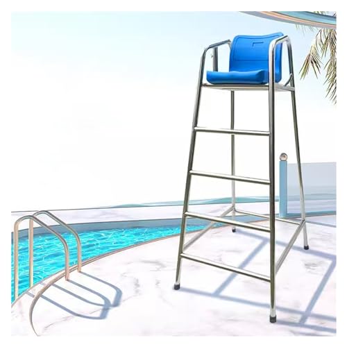 Silla de Salvavidas para Piscina de Acero Inoxidable 180cm miniatura 1