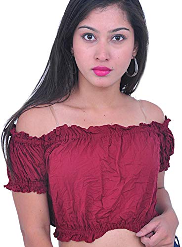 Wevez Women's Tribal Cotton Puff Top Cover