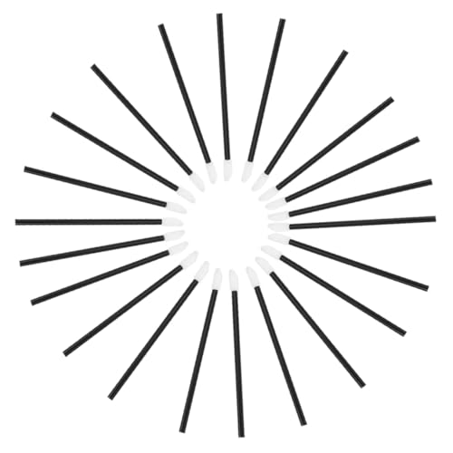 NULYLU 200個入り 使い捨て唇ブラシ スティック ブラック リップグロスや