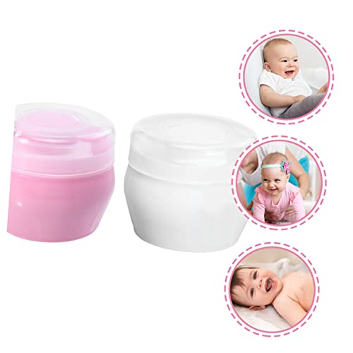 Totority 4 Conjuntos De Recipientes De Maquiagem De Pelúcia Para Bebês Recipiente Transparente Para