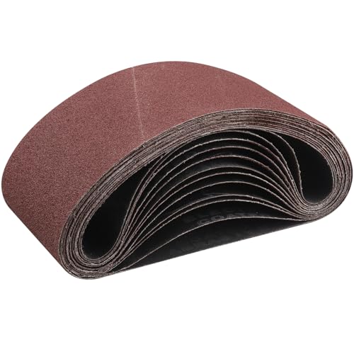 STEBRUAM Sanding Belt 100 x 560 mm,12PCS 80 Grit