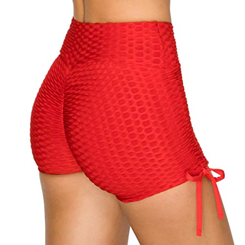 Image of ALWAYS Women's Honeycomb Compression Shorts - High Waist Slimming Butt Lift Textured Workout Shorts