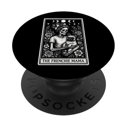 The Frenchie Mama Mom French Bulldog Tarot pour la fête des mères PopSockets PopGrip Adhésif
