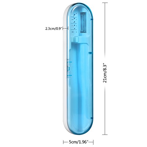 Toothbrush Case, eJiasu Toothbrush Holder Travel(Blue)