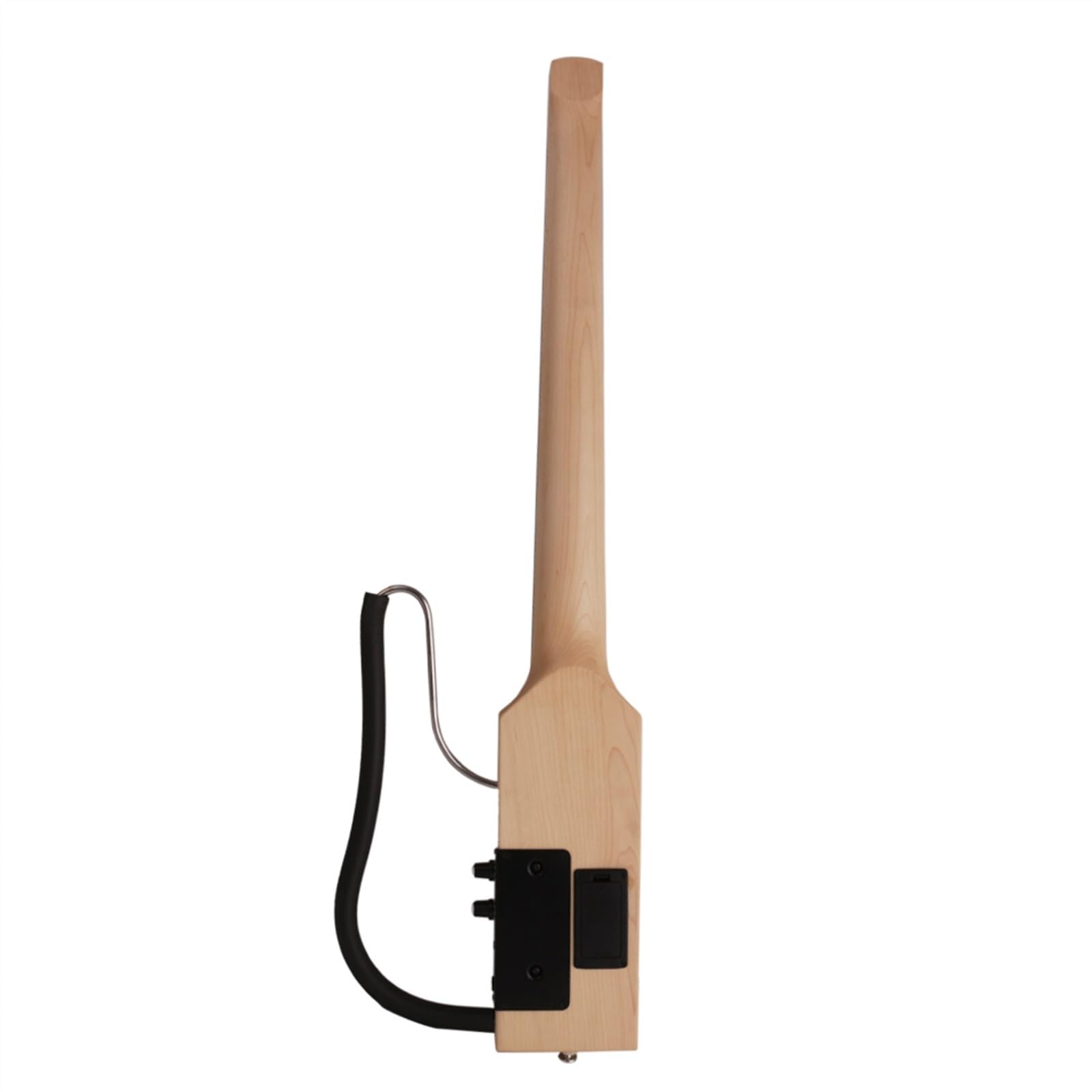 Pełna Skala Bezgłowa Cicha Podróżna Gitara Elektryczna Prawa/lewa Ręka Przenośna Składana Gitara Początkujący Bezgłowy Gitara Elektryczna (Color : Right 01)