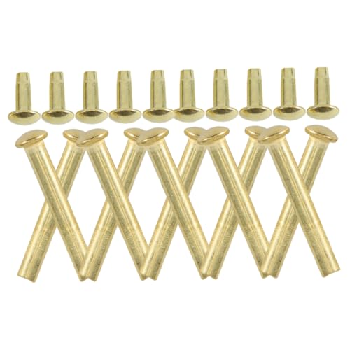 Vaguelly Kit De Reparación De Remaches Y Tuercas para Eje Sólido De Ventilador Manual Plegable Accesorios Livianos Y Portátiles para Arreglar Abanicos De Mano Fácil Instalación para Bricolaje