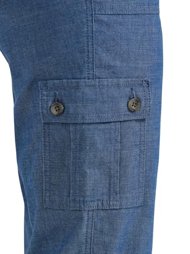 Lee Women's Ultra Lux Comfort with Flex-to-Go Cargo Capri Pant Chambray 6 - image 4