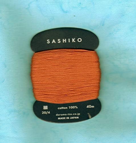 Daruma Sashiko Thread - Japanese Embroidery & Quilting - Thin Weight - 40m (Copper # 214)