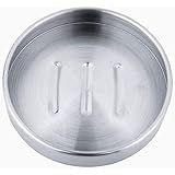 【Premium Material】Die Seifenschale besteht aus hochwertigem Edelstahlmaterial, das rostfrei, studierfähig und langlebig ist.