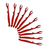 Cabilock 10 Stück Teiliges Krabbengabeln aus Meeresfrüchte Werkzeug für Zuhause und Restaurant Leicht und Tragbar für Hummeressen Komfortabel der Handhabung