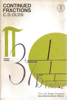 Paperback Continued Fractions (New Mathematical Library, Volume 9) Book