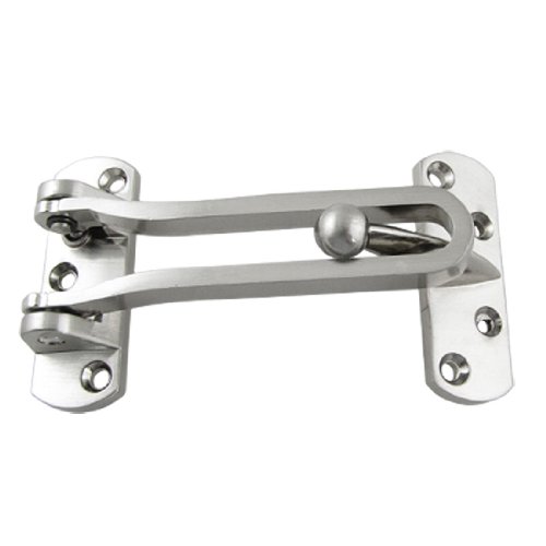 Image of Aexit Home Hardware Padlocks & Hasps Part Metal Security Door Guard Hasps Silver Tone