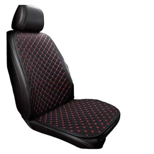 Housse de siège voiture en cuir PU noir et rouge pour Ford Fiesta et Mustang