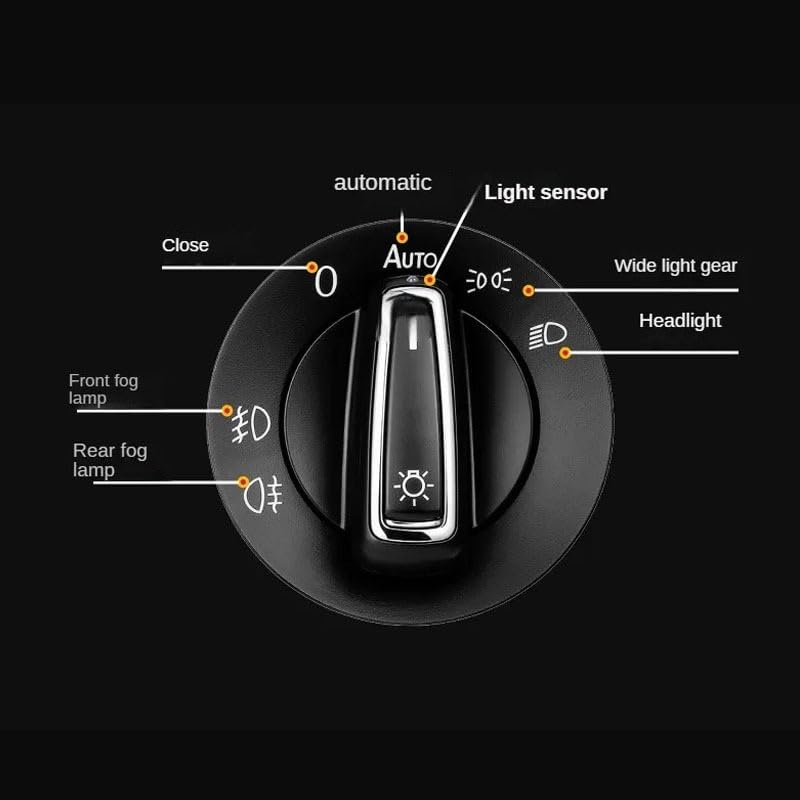 Interruptor de faros automáticos con sensor para conducción segura en Golf VII Variant 5