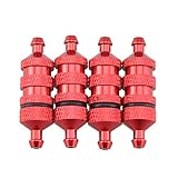 Maxmoral 4PCS RC Aluminum Nitro Fuel Filter Compatible with 1/8 1/10 Nitro Car Buggy...
