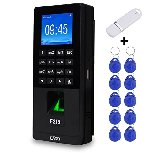 Fácil de confi control biométrico de huellas dactilares y máquina de asistencia TCP/IP 4