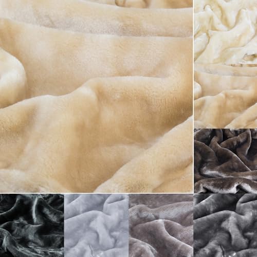 Kratzbaumland Premium-Edelplüsch für Kratzbäume (680g/m) 150 cm Rollenbreite (versch. Farben/Längen): Stofffarbe - beige, Länge - 0,5 Meter