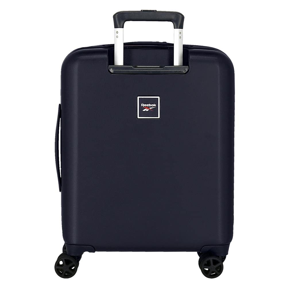 Reebok Roxbury Cabin Valigia Blu 40x55x20 cm ABS Rigido Lucchetto TSA Integrato 38.4L 2 kg 4 Doppie Ruote Bagaglio A Mano