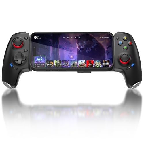 Controlador de juegos móvil ergonómico Joso para jugar con la funda del teléfono puesta