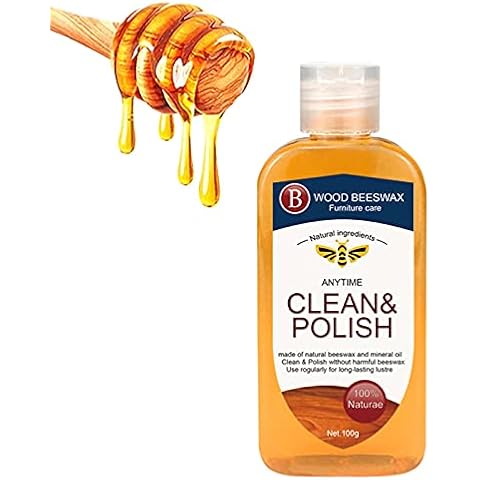 Beeswax Furniture Polish, Wood Seasoning Beewax, Traditional Beeswax Polish for Wood & Furniture, Wooded Beewax Beautify Furniture, Non Toxic for Furniture to Beautify & Protect Cover