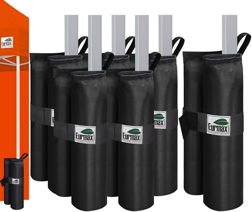 Eurmax USA 6-Pack 225LBS Capacity Universal Canopy Weight Bags,Heavy Duty
