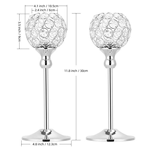2 Packs Crystal Candle Holders, Candle Stand Candlesticks For Home Wedding Party Centerpiece, Dinner Event Restaurant Hotel Decoration #TOP1