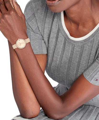 Image of Tommy Hilfiger Quartz Analog with Gold Dial Gold Stainless Steel Strap Watch for Women - TH1782721