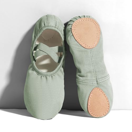 Phineein Toddler/Kid Canvas Ballet Shoes - Dance Slipper for Kids Yoga Shoes3