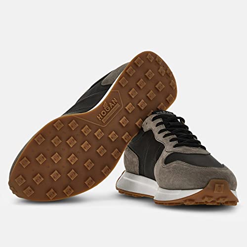Hogan Sneaker Uomo H601 Marrone in Suede e Tessuto...