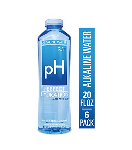 Perfect Hydration 9.5+ pH Electrolyte Enhanced Drinking Water, 20 Ounces, 6 Bottles