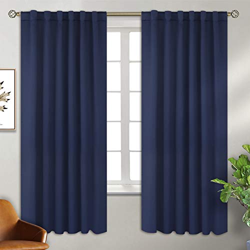 BGment Rod Pocket and Back Tab Blackout Curtains for Bedroom - Thermal Insulated