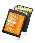 Ediloca – V60 UHS-II SD Karte 512GB, Speicherkarte SDXC mit bis zu 300