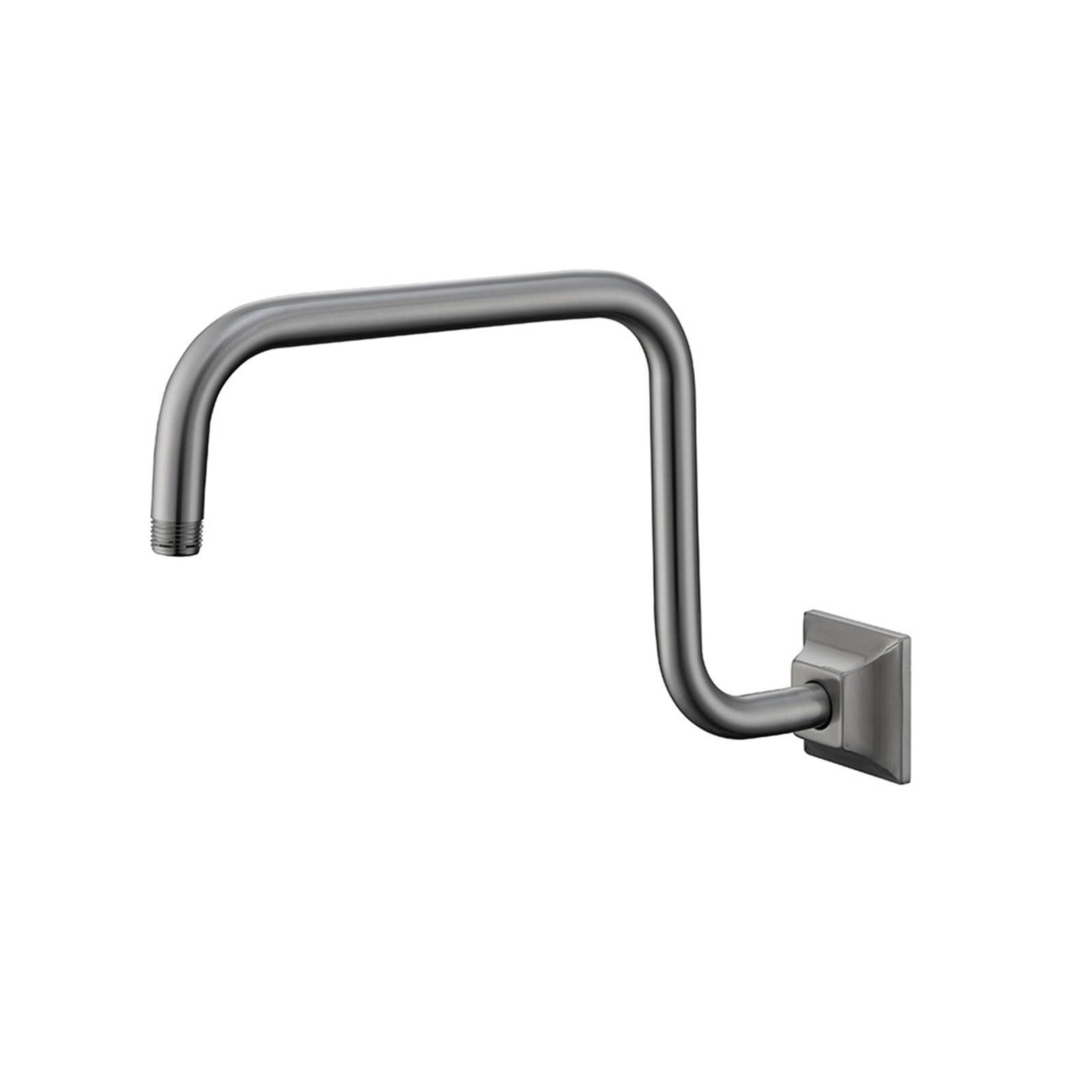 FBHFSUIEF Wall Mounted Shower Arm Extension Head Holder Stainless Stee for Elbow Bathroom Accessories Pipe Bath Tube Brushed Gold(Brushed Nickel)