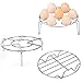 Produktbild Konrisa Dämpfen Rack, Edelstahl Dampfer Halter Ständer Eierkörbe Dampf Dünsteinsätze Rack Zahnstange Kochen Dämpfender Lebensmittelhalter für Schnellkochtopf Dampfgarer Kochtopf, Set von 3