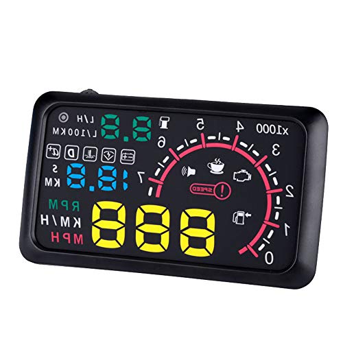New HUD Auto Head Up Display Film 5.5Inch Windshield OBD2 II Car Speed Display
